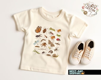 Retro Insect Species Toddler Shirt – Entomology Kid's Clothing