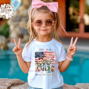Toy Story America 250th Anniversary Kids T-Shirt -Independence Day Toddler Sweatshirt -Disney 1776-2026 Onesie® - American Flag Shirt