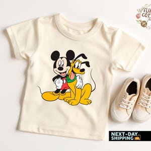 Pluto Dog Kids Shirt,Disney Toddler Shirt, Mickey T-Shirt, Cute T-shirt Pluto, Toddler Disneyland Shirt,Mickey Friends Sweater,Baby Clothing