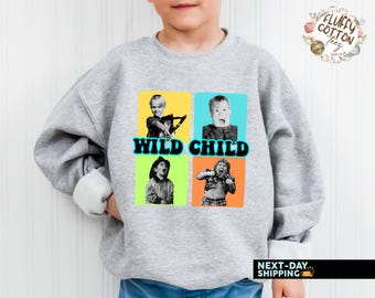 Retro Wild Child Kids Shirt, 90's Sitcom Vibes