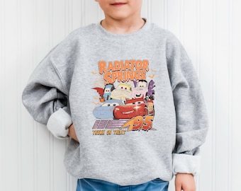 Retro Radiator Springs Cars Movie Halloween Shirt, Lightning McQueen Halloween Shirt, Disney Halloween Trip, Halloween Party, Halloween Gift