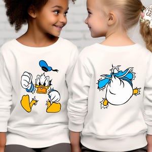 Donald Duck Shirt, Two-Sided Duck Shirt, Cute Duck, Mickey and Friends Shirt, Donald Shirt, Family Vacation Shirt, Family Matching