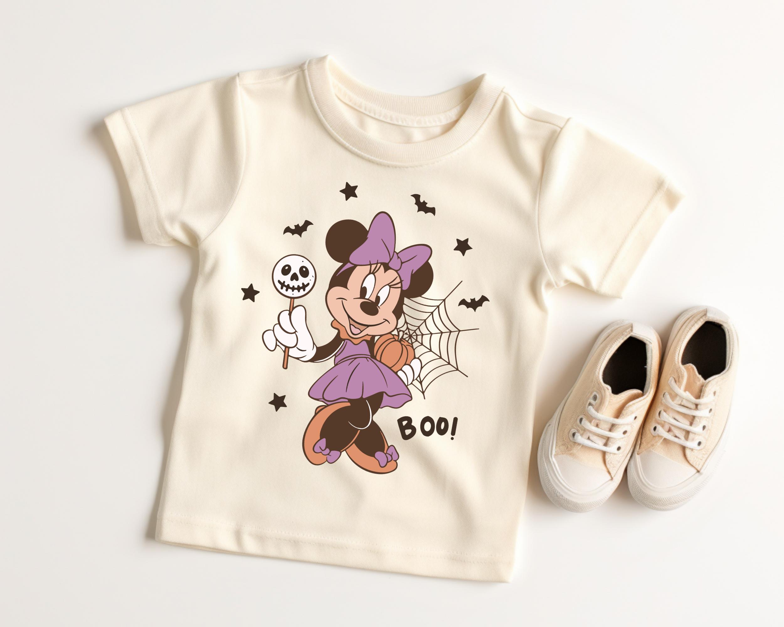 Minnie Boo Halloween Shirt | Disney Spooky Tee for Toddlers | Cute Kids Halloween Gift