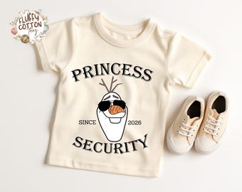 Olaf Princess Security Kids T-Shirt - Frozen Olaf Toddler Sweatshirt - Disney Princess Baby Onesie®