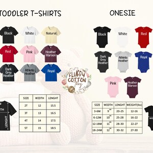 a child's t - shirt sizes chart for each child