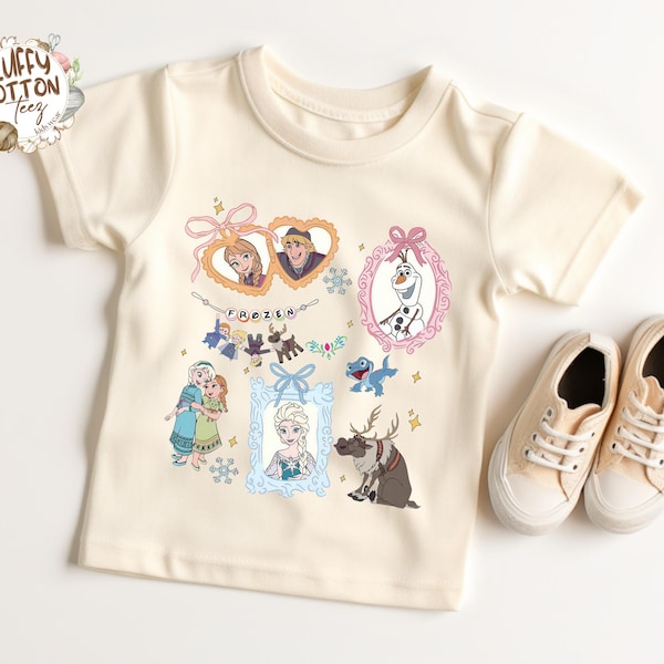 Coquette Bows Watercolor Disney Frozen Shirt - Elsa and Anna Princess Sweatshirt - Olaf and Sven Toddler Tee