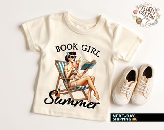 Book Girl Summer Shirt, Bookish Gift