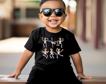 Kids Halloween Dancing Skeleton Shirt