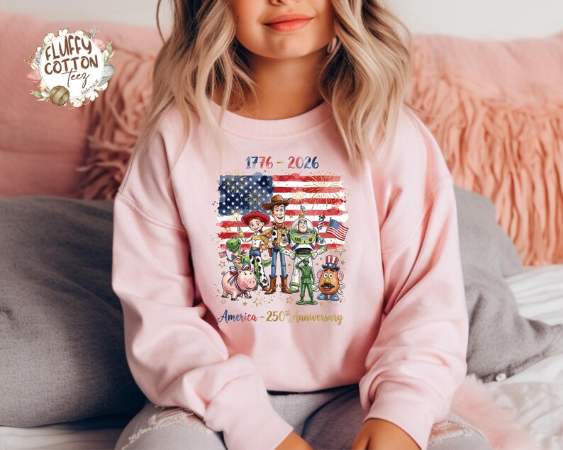 Toy Story America 250th Anniversary Kids T-Shirt -Independence Day Toddler Sweatshirt bild 3