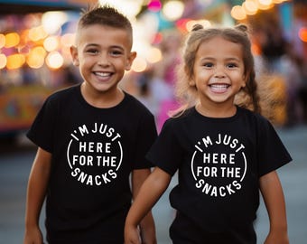 I'm Just Here For The Snacks Toddler Shirt