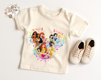 Disney Princess All Characters Shirt - Disney Girls Trip Toddler Tee