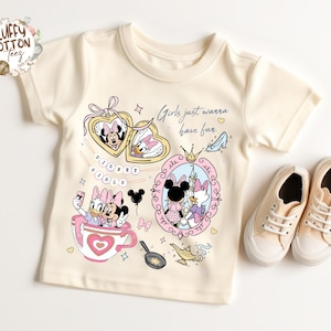 Disney Girls Just Wanna Shirt - Disney Minnie Daisy Kids Sweatshirt - Disneyworld Vacation Toddler Tee