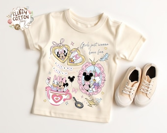 Disney Girls Just Wanna Shirt - Disney Minnie Daisy Kids Sweatshirt - Disneyworld Vacation Toddler Tee