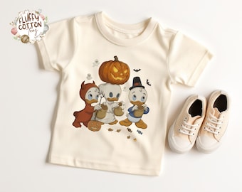 Retro Huey Dewey Louie Halloween Costume Trick Or Treat Shirt - Ducktales Disneyland Halloween Party - Spooky Season Disney Tee
