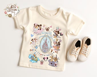 Best Day Ever Shirt - Disneyland Magical Tee - Retro Coquette Bows Mickey and Minnie - Disney Toddler Kids