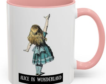 Alice in Wonderland Mug Literary Gift Book Lover Aesthetic Vintage Illustration Teacup Gift for Readers Whimsical Bookish Decor Classic Art