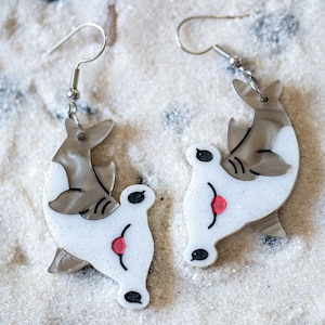 Hammerhead Shark Acrylic Earrings, Sea Creatures, Laser Cut Acrylic Earrings, Beach Earrings, Weird Earrings, Ocean Earring, Quirky Earrings