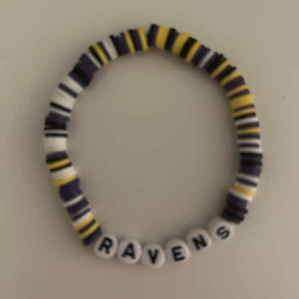 Ravens Football Bracelet