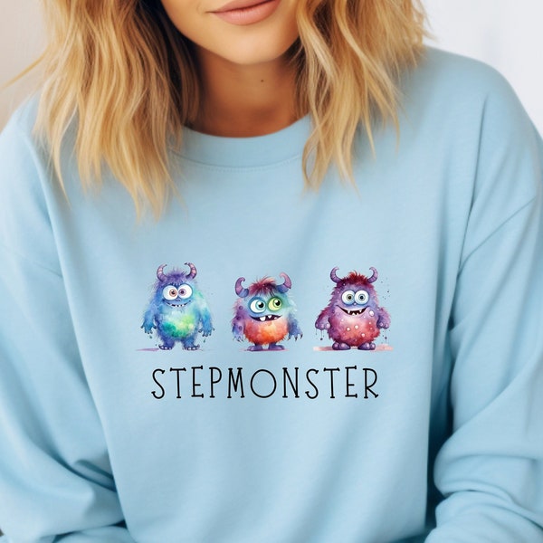 Sweat-shirt Stepmonster - Sweat-shirt belle-mère - Sweat-shirt Halloween - Cadeau belle-mère - Sweat-shirt maman bonus