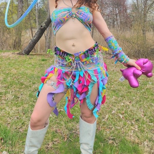 Rainbow Trip Ruffle Fairy Skirt
