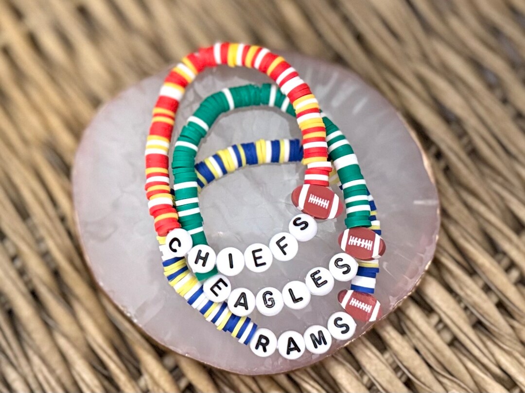 Custom SPORTS TEAM Bracelets for Children and Adults Football, Baseball