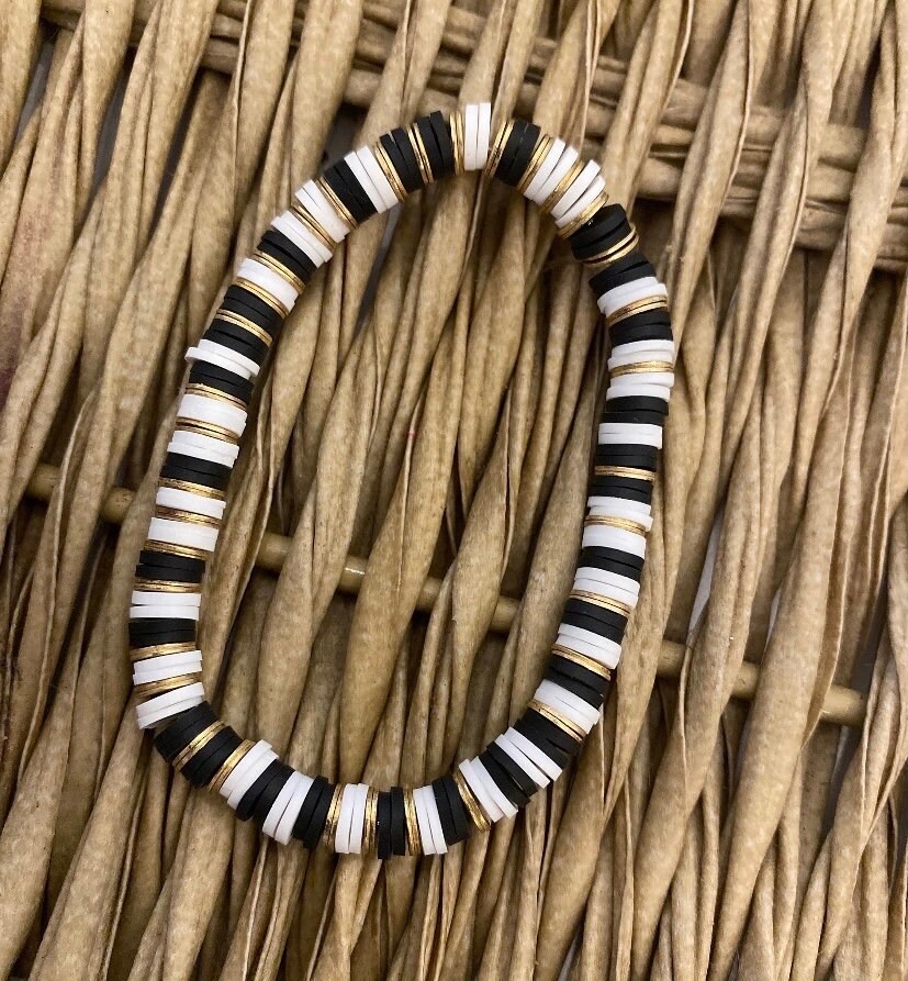 Custom UNIVERSITY of Bulldogs Stackable Stretchy Bracelets UGA