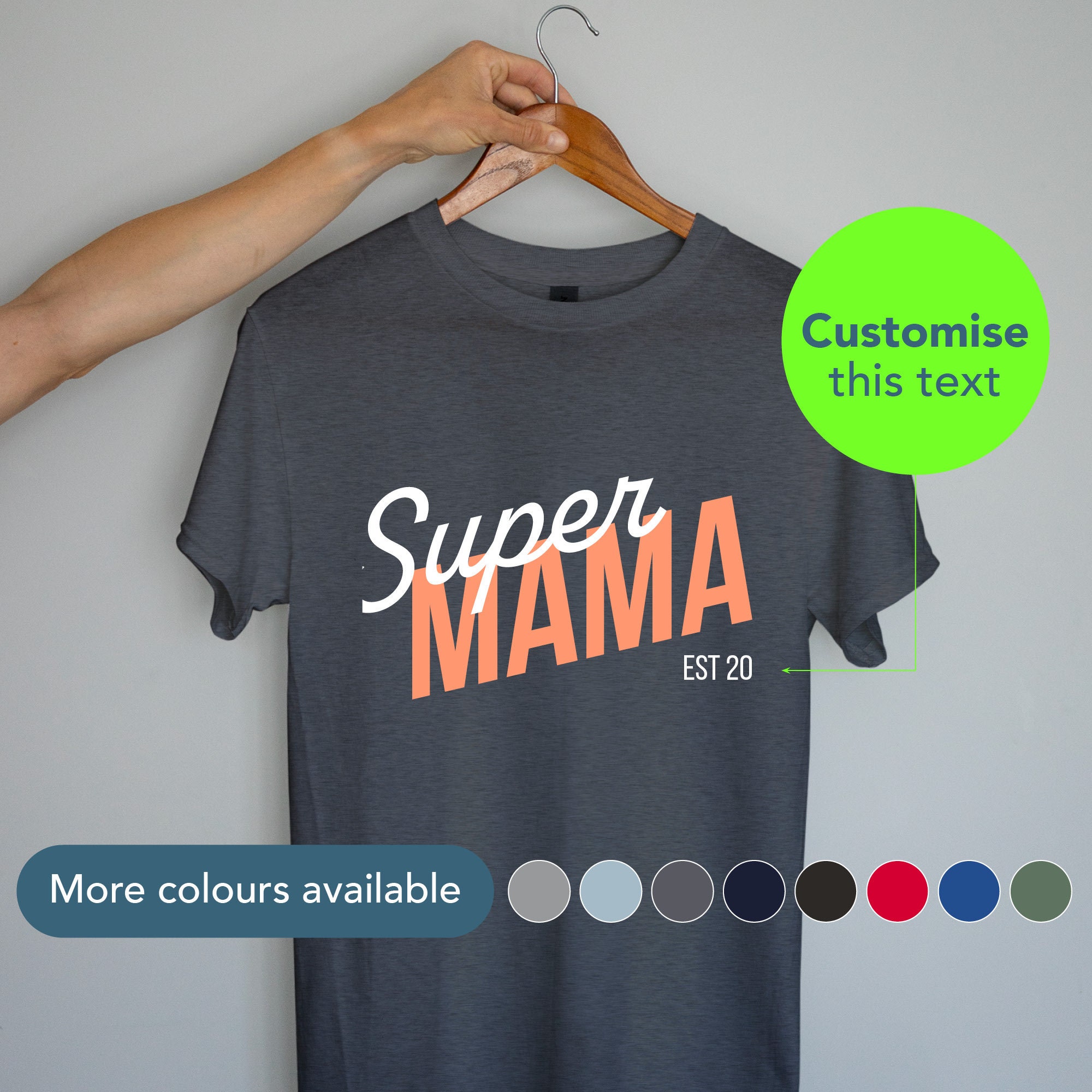 Personalized Super Mama Shirt for Expecting Mother Gift Ideas