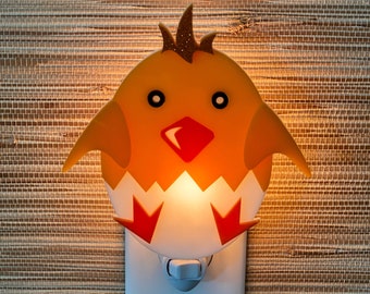 3D Children's "Baby Chick" Night Night | Kid's Room | Nursery Gift | Animal Decor | Hatchling Peep Chicken | Kid's Lamp | Gameday Designs™