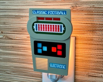 1970s Inspired Nostalgic Night Light | "Classic Football" Design | Handheld 70s and 80s Games | Mattel Inspired | Gameday Designs™