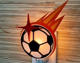 3D Handcrafted "Soccer Ball" Night Light | Sports Decor | Soccer Field | Kid's Room Decor | FIFA World Cup Inspired | Gameday Designs™