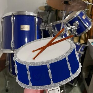 3D Handcrafted Drum Night Light Musical Instrument Inspired Snare Drum Percussion Drummer Gift Drumming Band Gameday Designs™ image 9