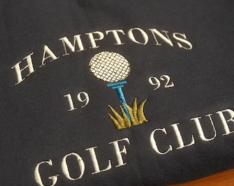 Vintage Embroidered Hampton Golf Club Sweatshirt