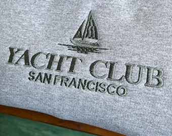 Vintage San Francisco Yacht Club Embroidered Sweatshirt