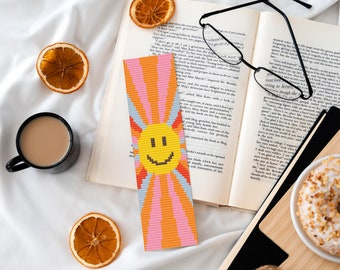 Funny Bookmark Cross Stitch Pattern, Bookmark Cross Stitch, Cozy Bookmark Pattern, Counted Cross Stitch, Instant Download PDF Pattern