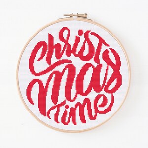 Christmas Cross Stitch Pattern, Easy Cross Stitch, Christmas Counted Cross Stitch, Christmas Home Decor, Merry Christmas, Digital Pattern