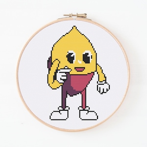 Funny Sweet Potato Cross Stitch Pattern, Modern Cross Stitch, Potato Love Pattern, Food Lover Cross Stitch, Downloadble PDF Pattern