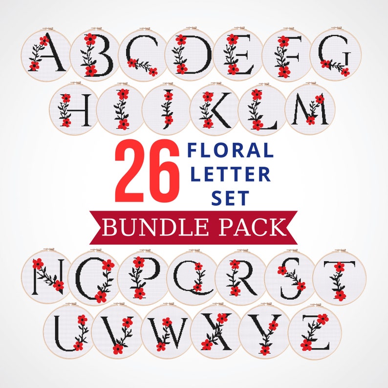 Cross Stitch Pattern, Cross Stitch Bundle, Modern Cross Stitch PDF