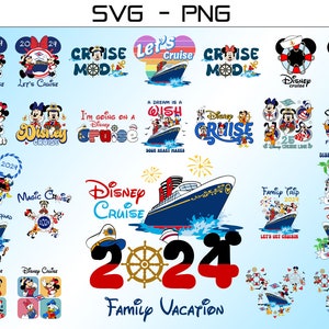 2024 Cruise Trip Bundle SVG PNG, 2024 Family Vacation Png, Family Trip Sublimation Design, Vacay Mode, Magical Kingdom Svg, Cruise Trip 2024