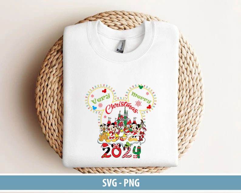 Very Merry Christmas 2024 PNG SVG, 2024 Christmas Family Trip Bundle