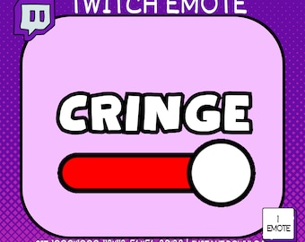Animated Twitch Emote, Cringe Emote, Funny Twitch Emote, Cringe Twitch emote, Emote Twitch, Twitch Affiliate Emote, Twitch Sub Emote
