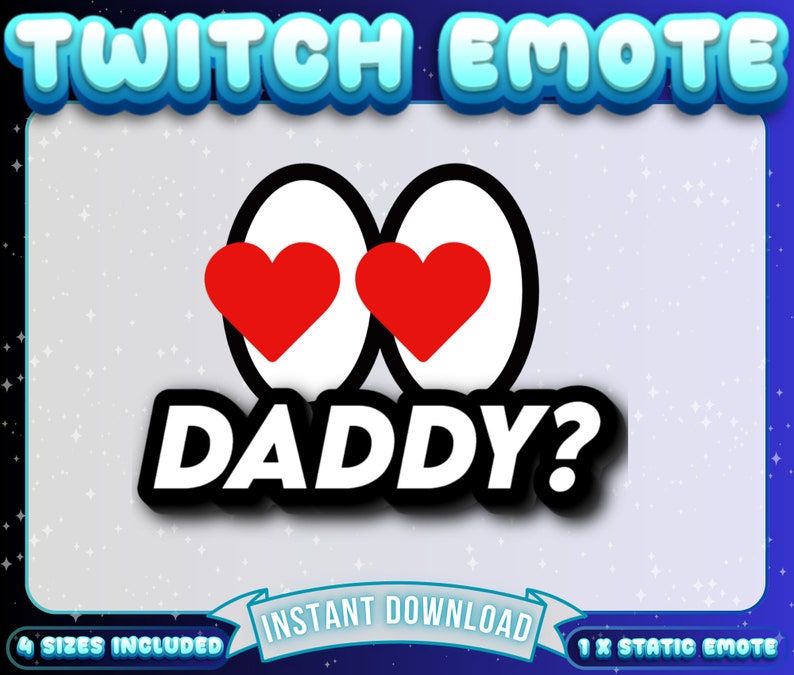 Daddy Twitch Emote, Funny Streamer Emote (digital Download) - Etsy