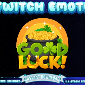 1 x Emotka Twitch „Powodzenia”, Śmieszna emotka, Emotka Discord, Śmieszna emotka Twitch, Słodka emotka, Emotka Streamera, Emotka Partnera, Emotka Obserwującego
