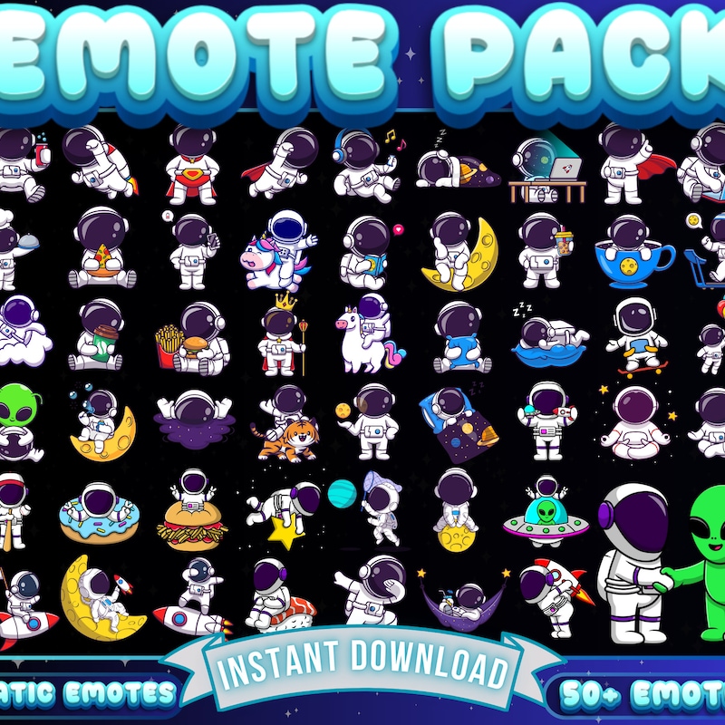 Cute Alien Twitch Pack - Etsy UK