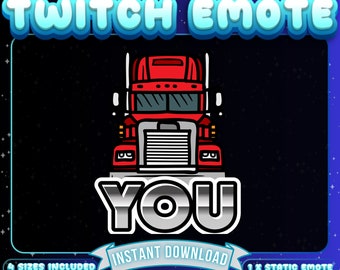 1 x LKW Du Twitch Emote, Lustiges Emote, Discord Emote, Lustiges Twitch Emote, Süßes Emote, Streamer Emote, Affiliate Emote, Follower Emote