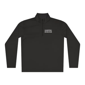 DISEÑADOR DE ILUMINACIÓN Jersey negro de manga larga, camisa negra para giras y eventos