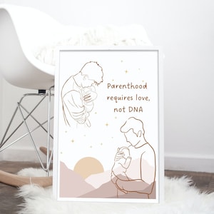Zwei Väter Kunst, Gay Familie, druckbare Kinderzimmer Wandkunst, queeres Dekor, IVF Geschenk, Line Art Digitaldruck, Vatertagsgeschenk, queere Eltern