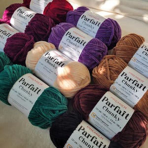 Parfait Chunky, Premier Parfait Chunky, Destash Yarn, Plushie Yarn, Secondhand Yarn, Plush Yarn, Amigurumi Yarn, Crochet yarn, Chenille