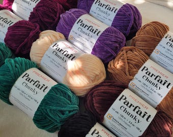 Parfait Chunky, Premier Parfait Chunky, Destash Yarn, Plushie Yarn, Secondhand Yarn, Plush Yarn, Amigurumi Yarn, Crochet yarn, Chenille