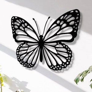 Butterfly Metal Wall Art, Large Nature Inspired Wall Decor, Modern Butterfly Wall Sculpture, Outdoor Wall Decor, Gift for Butterfly Lover