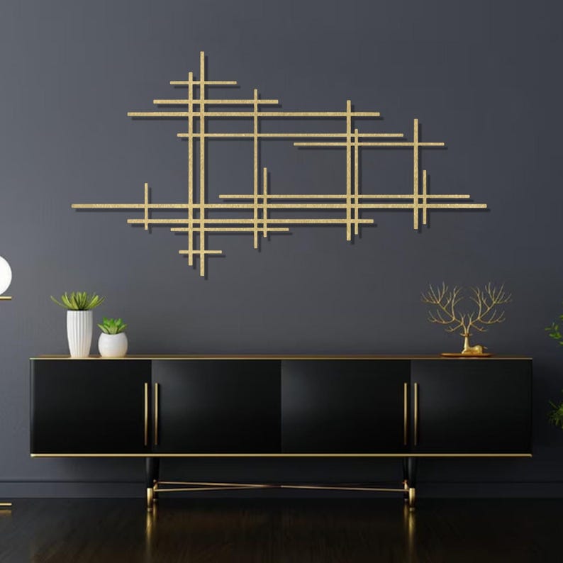 Luxury Style Modern Metal Wall Art